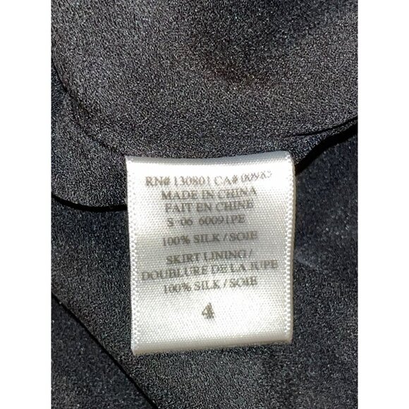 ALC Louis tie dye SILK Abstract Shift dress ruffle Size 4 Dress - Picture 8 of 10